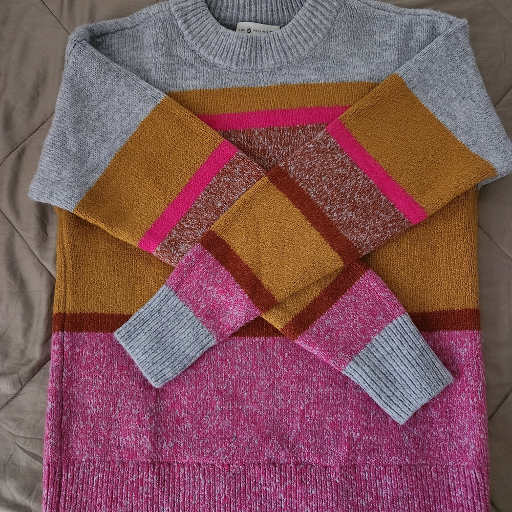 Lou & Grey Multicolor Crew Neck Sweater